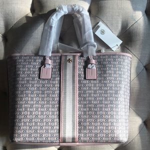 NWT-Tory Burch Coastal Pink Gemini Tote